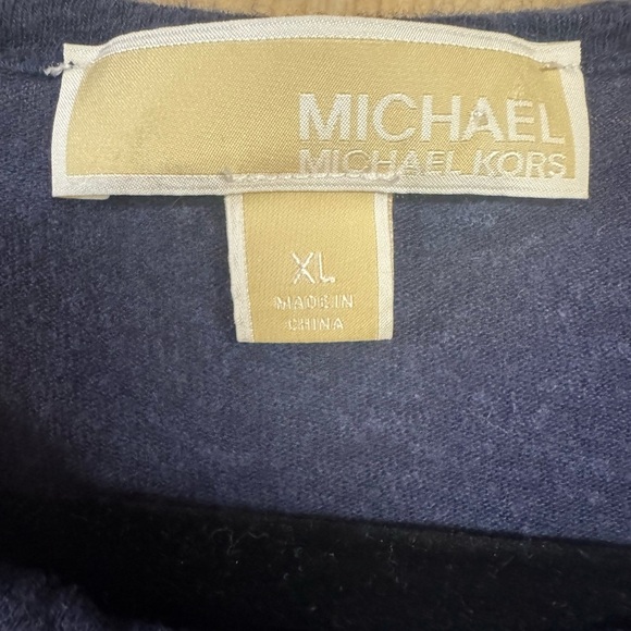 Michael Kors Navy Sleeveless Top - Picture 2 of 4